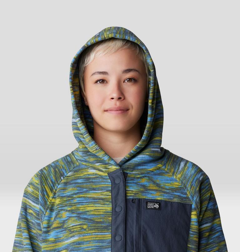 Chandail &agrave; col pressionn&eacute; Microchill, Color: Nitric Blue Stria Print, image 4