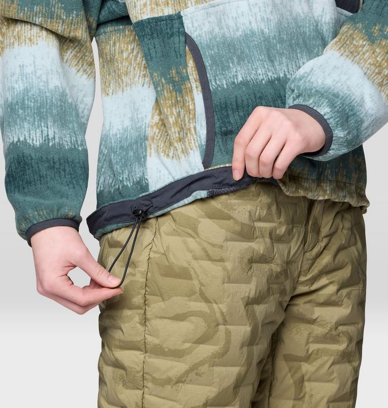 Women's Microchill Snap Neck Pullover, Color: Blue Sage Gradient Stripe, image 6