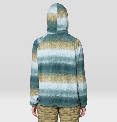 Women's Microchill Snap Neck Pullover, Color: Blue Sage Gradient Stripe, image 6