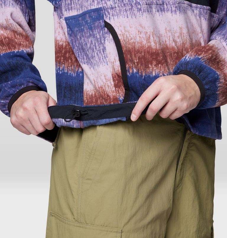 Women's Microchill Snap Neck Pullover, Color: Bourbon Brown Gradient Stripe, image 5