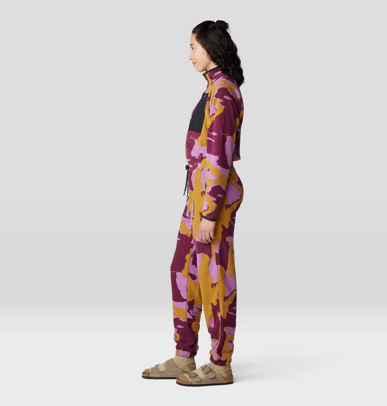 Women's Microchill One-Piece, Color: Lilac Glow Snowdrifts Print, image 3