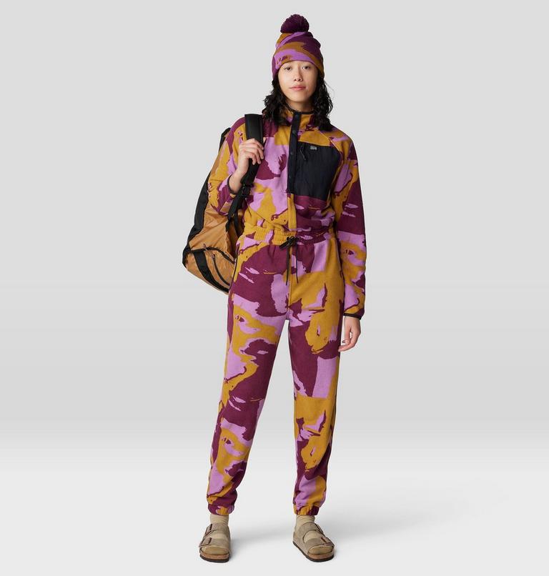 Women's Microchill One-Piece, Color: Lilac Glow Snowdrifts Print, image 6