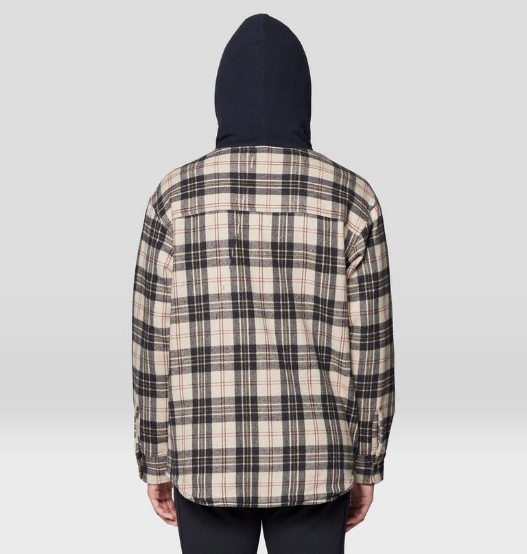 Women's Plusher Microchill Lined Shirt, Color: Fossil Tartan Plaid, image 2