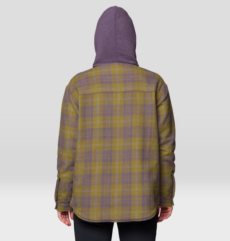 Women's Plusher Microchill Lined Shirt, Color: Landslide Tartan Plaid, image 2