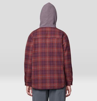 Women's Plusher Microchill Lined Shirt, Color: Blackberry Tartan Plaid, image 4