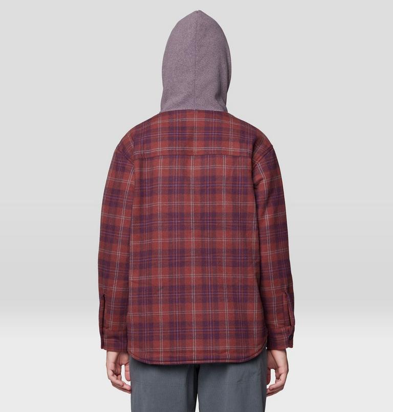 Women's Plusher Microchill Lined Shirt, Color: Blackberry Tartan Plaid, image 2