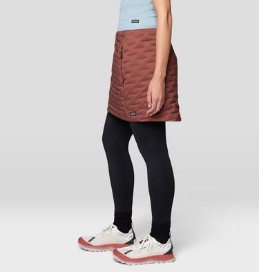 Women's StretchDown Skirt, Color: Bourbon Brown, image 4