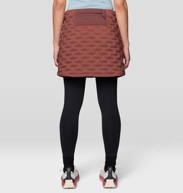 Women's StretchDown Skirt, Color: Bourbon Brown, image 3
