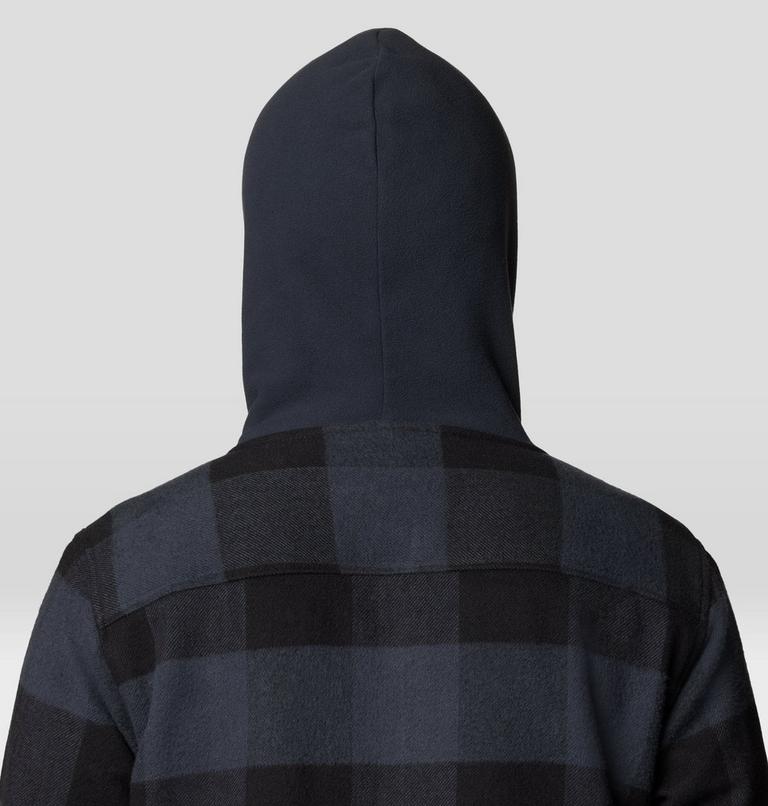 Men's Plusher Microchill Lined Shacket, Color: Black Tatanka Check, image 6