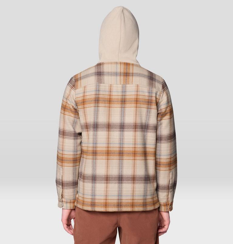 Men's Plusher Microchill Lined Shacket, Color: Badlands Wyoming Plaid, image 2