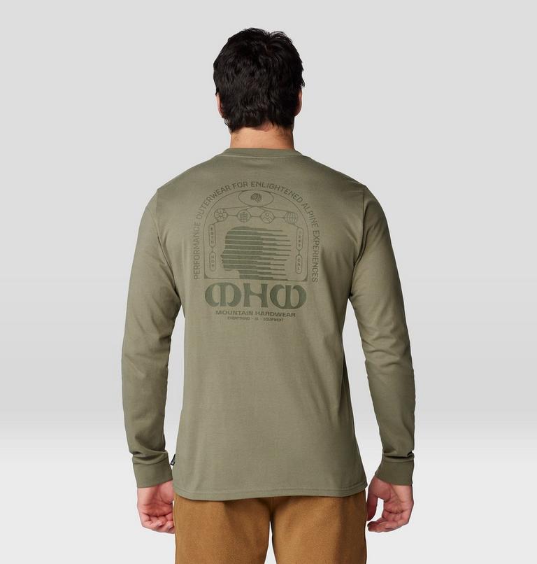 Men's Experiences Long Sleeve, Color: Stone Green, image 2