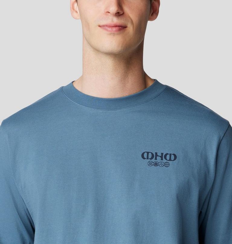 Men's Experiences Long Sleeve, Color: Adriatic Blue, image 4