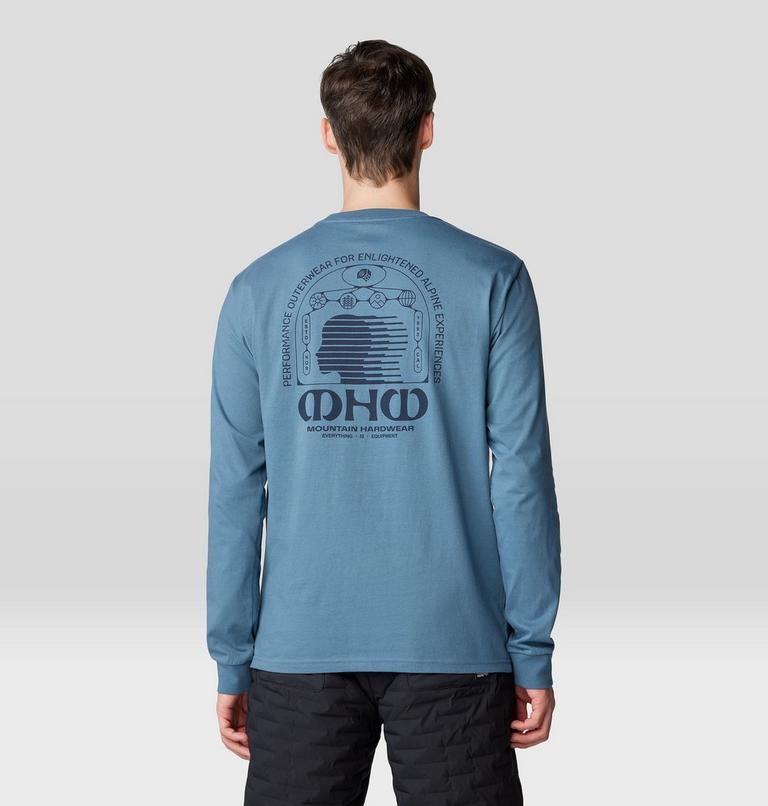 Men's Experiences Long Sleeve, Color: Adriatic Blue, image 2