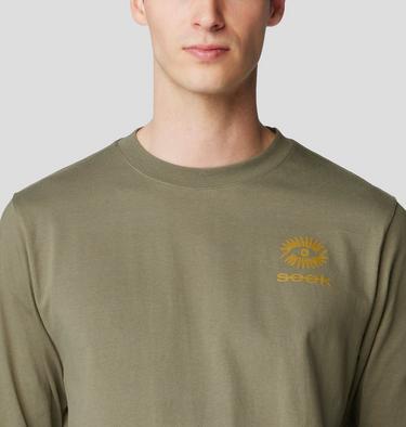Men's Seek Long Sleeve, Color: Stone Green, image 12