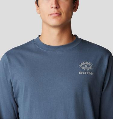 Men's Seek Long Sleeve, Color: Moon Blue, image 8