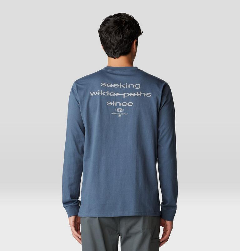 Men's Seek Long Sleeve, Color: Moon Blue, image 2