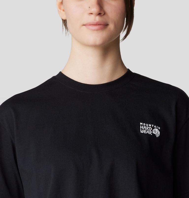 Women's MHW Logo Boxy Crop Short Sleeve, Color: Black, image 4