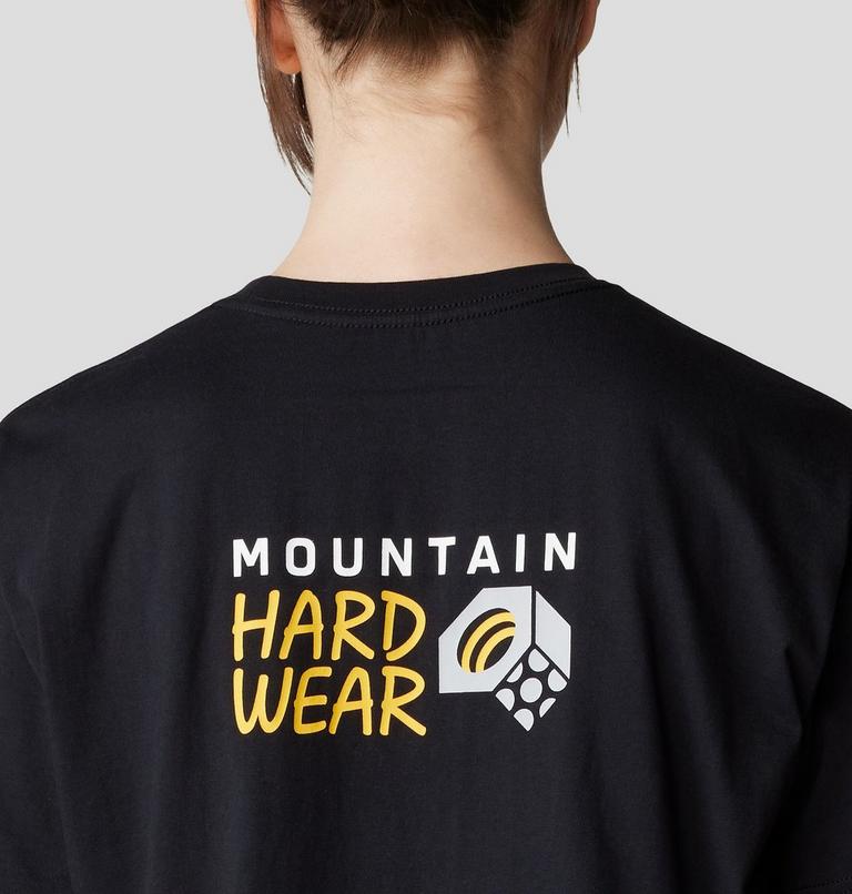 Women's MHW Logo Boxy Crop Short Sleeve, Color: Black, image 5