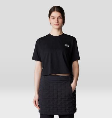 Women's MHW Logo Boxy Crop Short Sleeve, Color: Black, image 13