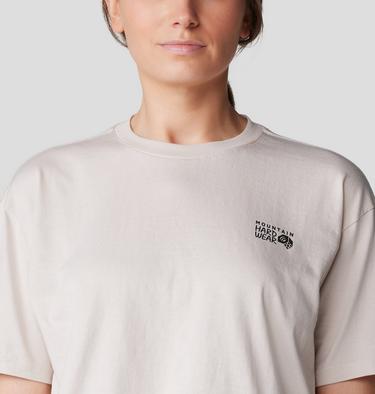 Women's MHW Logo Boxy Crop Short Sleeve, Color: Talc, image 4