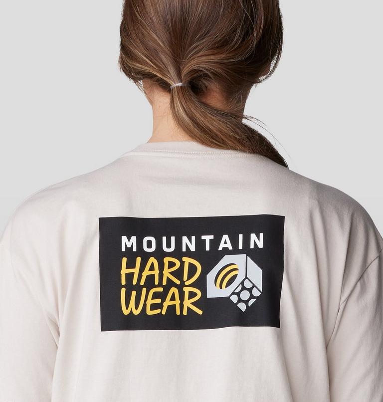 Women's MHW Logo Boxy Crop Short Sleeve, Color: Talc, image 5