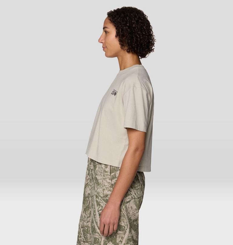 Women's MHW Logo Boxy Crop Short Sleeve Shirt, Color: Sandblast, image 3