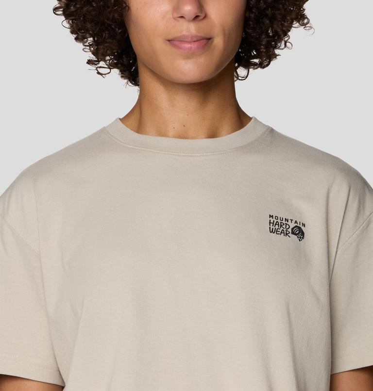 Women's MHW Logo Boxy Crop Short Sleeve Shirt, Color: Sandblast, image 4