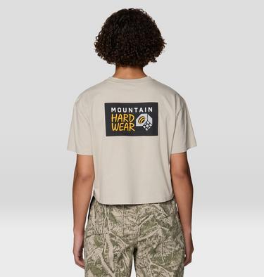 Women's MHW Logo Boxy Crop Short Sleeve Shirt, Color: Sandblast, image 8