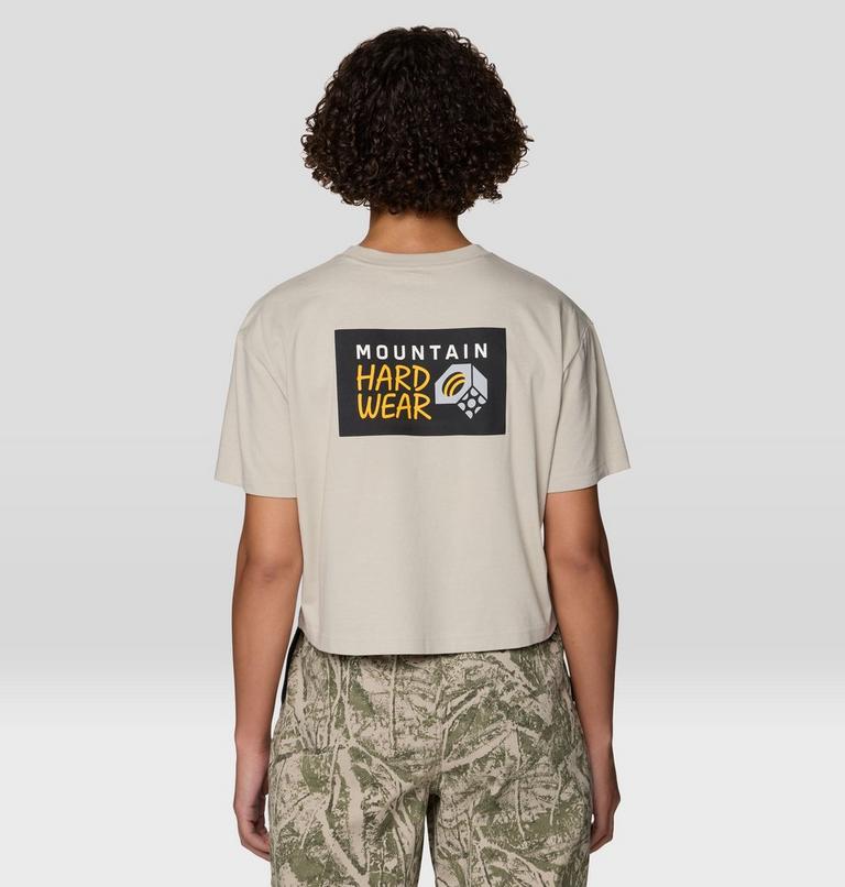 Women's MHW Logo Boxy Crop Short Sleeve Shirt, Color: Sandblast, image 2