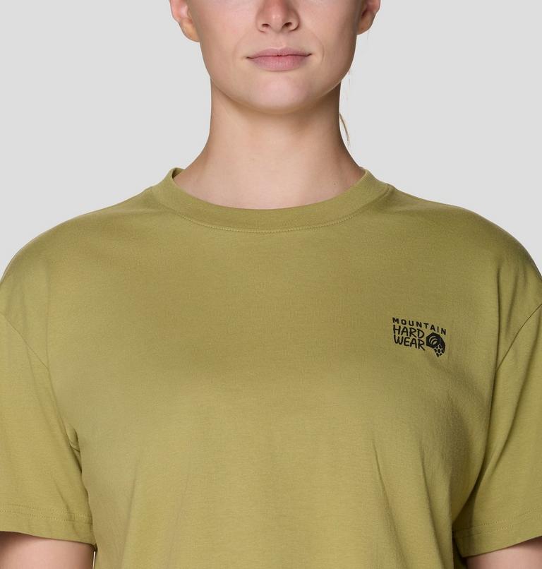 Women's MHW Logo Boxy Crop Short Sleeve Shirt, Color: Forest Moss, image 4
