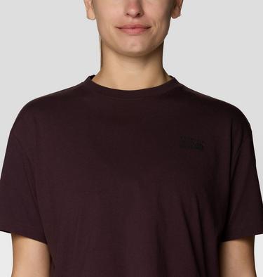 Women's MHW Logo Boxy Crop Short Sleeve Shirt, Color: Deep Mulberry, image 8