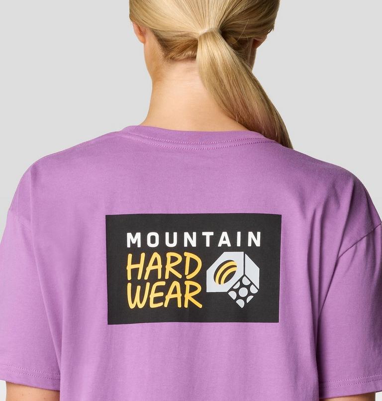 Women's MHW Logo Boxy Crop Short Sleeve, Color: Lilac Glow, image 5