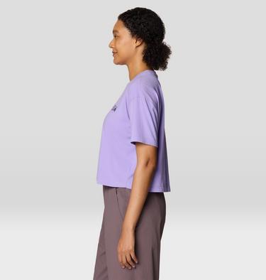 Women's MHW Logo Boxy Crop Short Sleeve, Color: Harbor Violet, image 15
