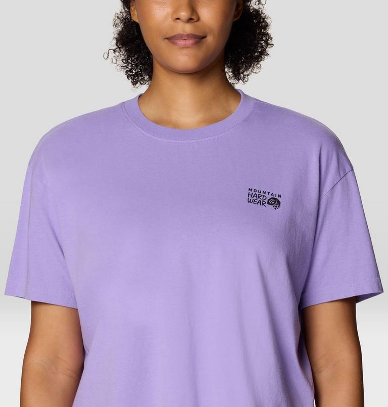 Women's MHW Logo Boxy Crop Short Sleeve, Color: Harbor Violet, image 4