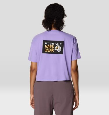 Women's MHW Logo Boxy Crop Short Sleeve, Color: Harbor Violet, image 14