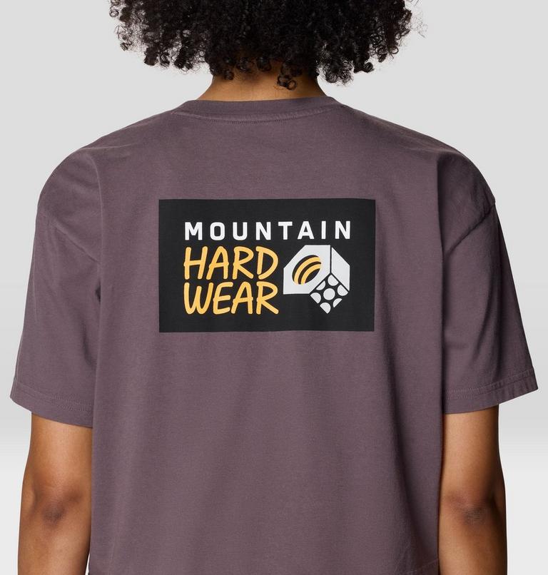 Women's MHW Logo Boxy Crop Short Sleeve, Color: Purple Sage, image 5