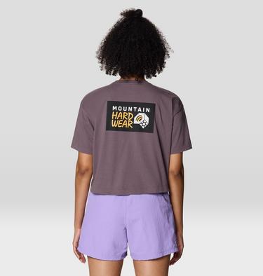 Women's MHW Logo Boxy Crop Short Sleeve, Color: Purple Sage, image 10
