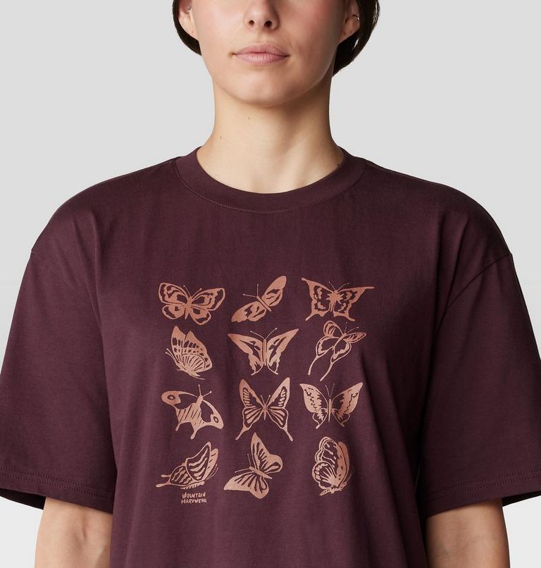 Butterflies Boxy &agrave; manches courtes, Color: Blackberry, image 4