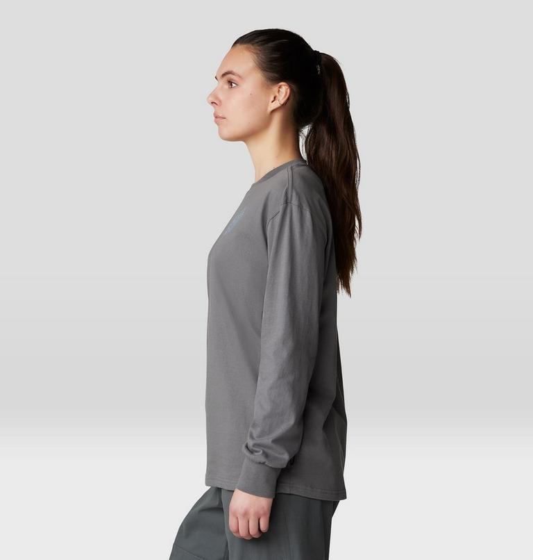 Women's Type Swirl Boxy Long Sleeve, Color: Sediment, image 3