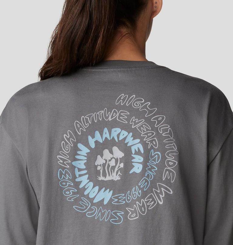 Women's Type Swirl Boxy Long Sleeve, Color: Sediment, image 5