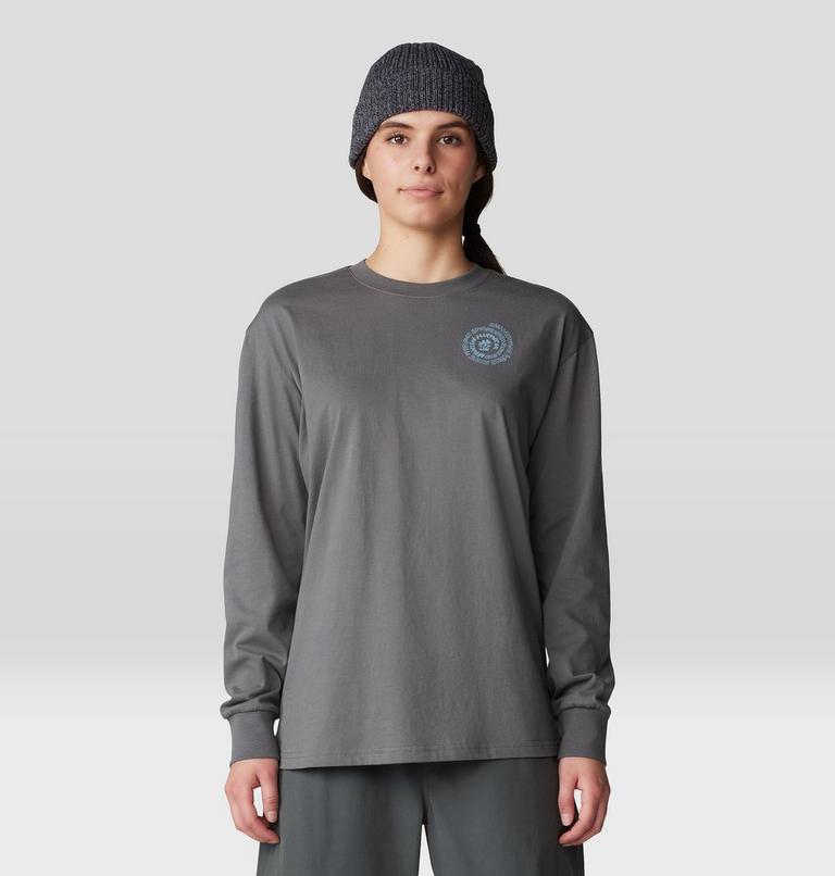 Women's Type Swirl Boxy Long Sleeve, Color: Sediment, image 1