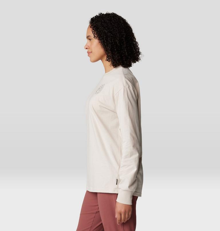 Women's Type Swirl Boxy Long Sleeve, Color: Talc, image 3