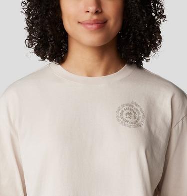 Women's Type Swirl Boxy Long Sleeve, Color: Talc, image 8