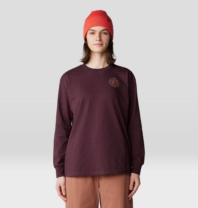 Women's Type Swirl Boxy Long Sleeve, Color: Blackberry, image 1