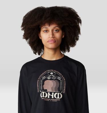 Women's Experiences Boxy Crop Long Sleeve, Color: Black, image 4