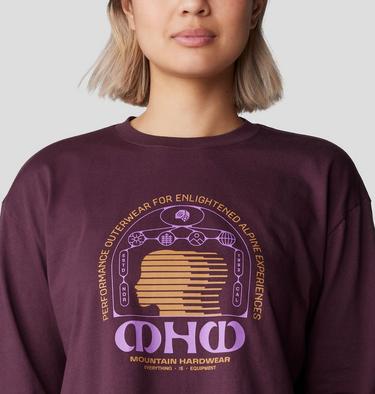 Women's Experiences Boxy Crop Long Sleeve, Color: Blackberry, image 8