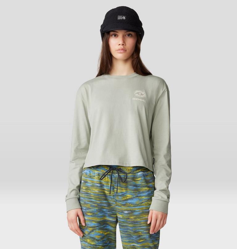Women's Seek Long Sleeve, Color: White Sage, image 6