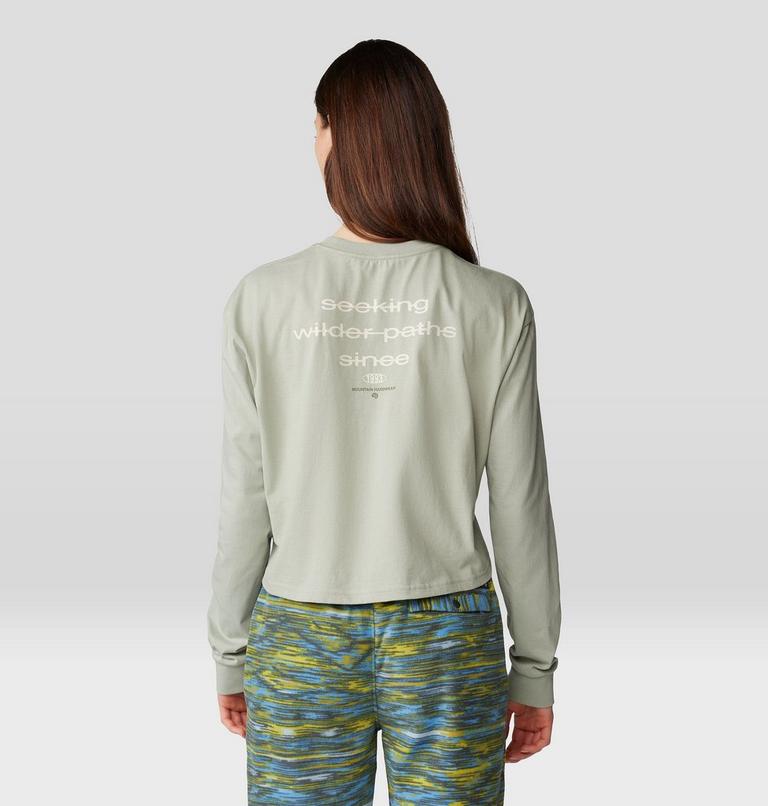 Women's Seek Long Sleeve, Color: White Sage, image 2