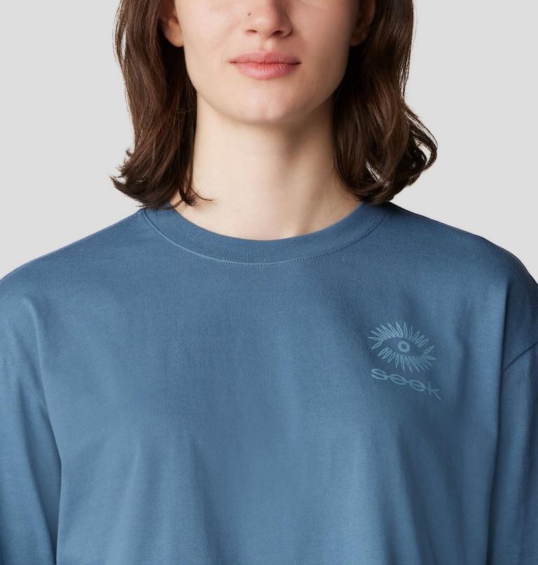 Women's Seek Long Sleeve, Color: Adriatic Blue, image 4