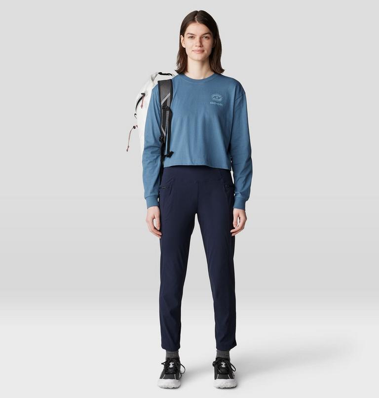 Women's Seek Long Sleeve, Color: Adriatic Blue, image 7